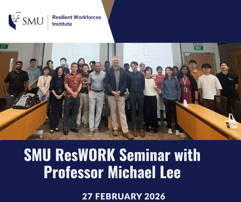 Image of ResWORK Seminar by Professor Michael Lee on 27 February 2026